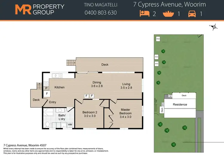 Floorplan of Homely house listing, 7 Cypress Avenue, Woorim QLD 4507
