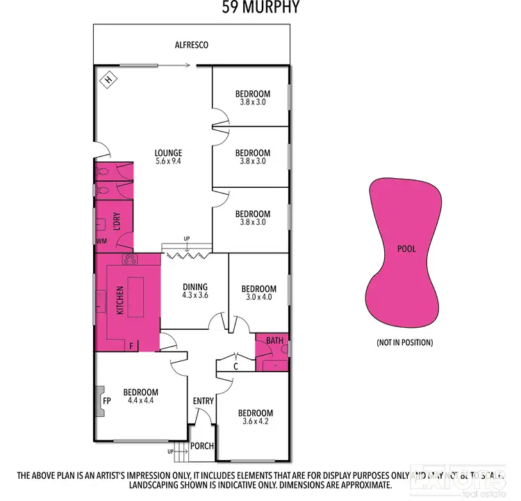 Floorplan of Homely house listing, 59 MURPHY STREET, Yarrawonga VIC 3730