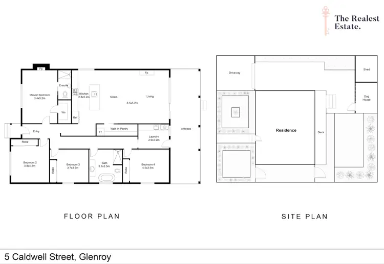 Floorplan of Homely house listing, 5 Caldwell Street, Glenroy VIC 3046
