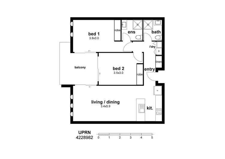 Floorplan of Homely unit listing, 37/162 Flemington Road, Harrison ACT 2914