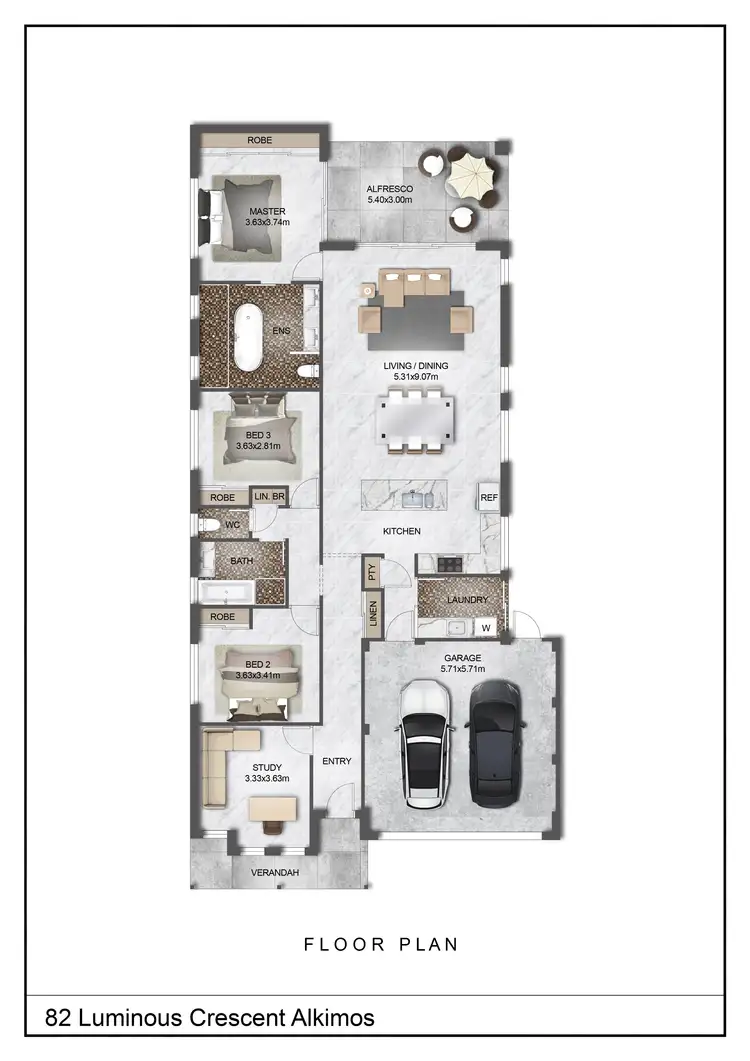 Floorplan of Homely house listing, 82 Luminous Crescent, Eglinton WA 6034