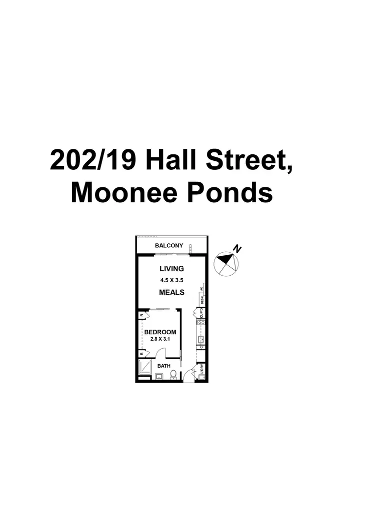 Floorplan of Homely apartment listing, 202/19 Hall Street, Moonee Ponds VIC 3039