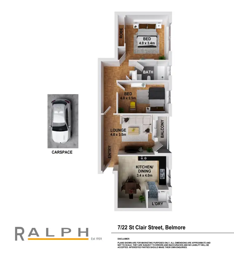 Floorplan of Homely unit listing, 7/22 St Clair Street, Belmore NSW 2192