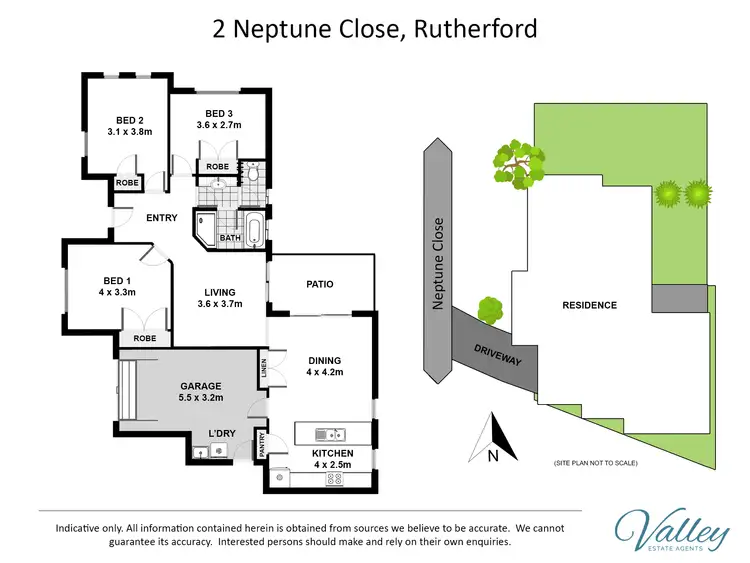 Floorplan of Homely unit listing, 2 Neptune Close, Rutherford NSW 2320
