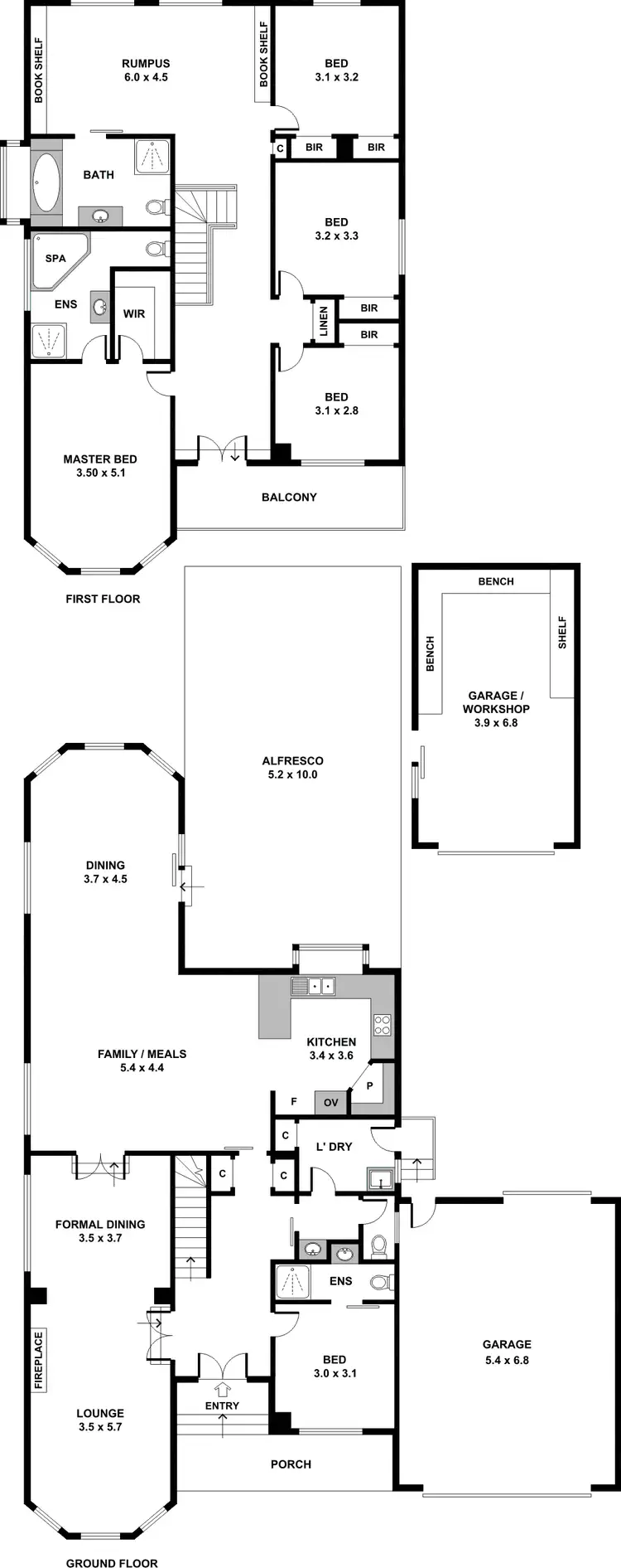 Floorplan of Homely house listing, 20 Carmella Close, Chirnside Park VIC 3116