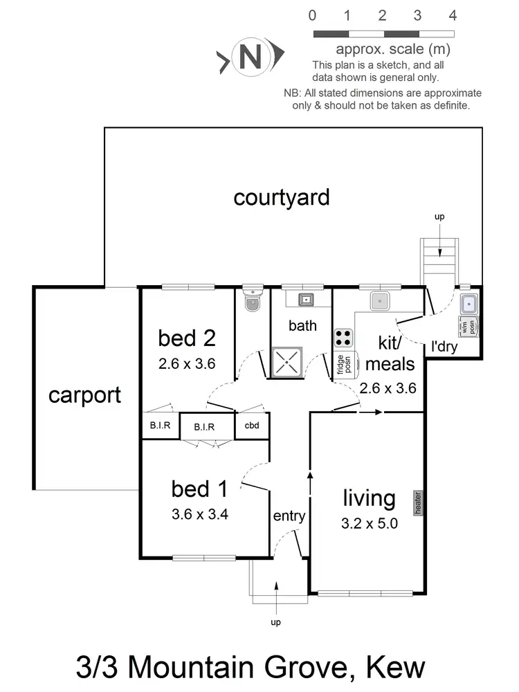Floorplan of Homely unit listing, 3/3 Mountain Grove, Kew VIC 3101