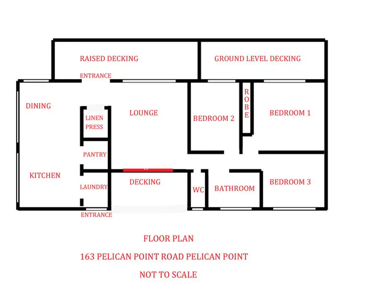 Floorplan of Homely house listing, 163 Pelican Point Road, Pelican Point SA 5291