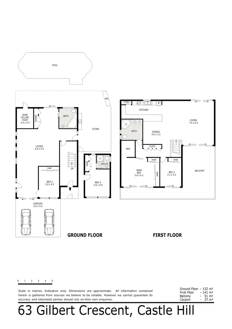 Floorplan of Homely house listing, 63 Gilbert Crescent, Castle Hill QLD 4810