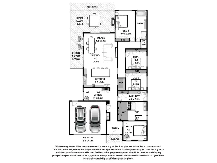 Floorplan of Homely house listing, 10 Martin Laurence Place, Port Fairy VIC 3284