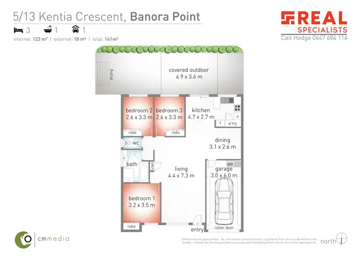 Floorplan of Homely unit listing, 5/13 Kentia Crescent, Banora Point NSW 2486
