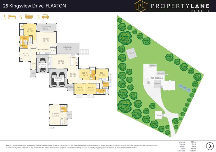 Floorplan of Homely house listing, 25 Kingsview Drive, Flaxton QLD 4560