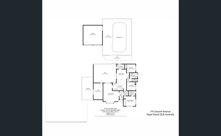 Floorplan of Homely house listing, 74 Crescent Avenue, Hope Island QLD 4212
