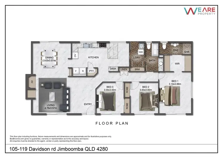 Floorplan of Homely house listing, 105 Davidson Road, Jimboomba QLD 4280