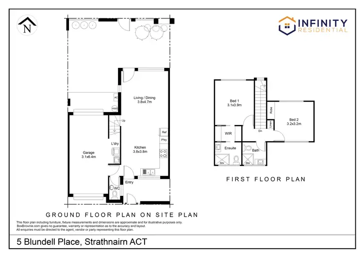 Floorplan of Homely house listing, 5 Blundell Place, Strathnairn ACT 2615