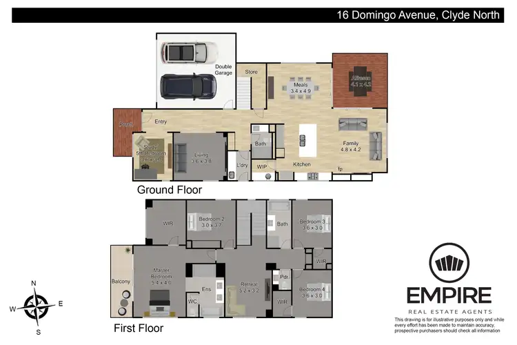 Floorplan of Homely house listing, 16 Domingo Avenue, Clyde North VIC 3978