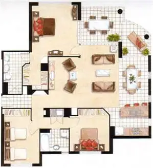 Floorplan of Homely apartment listing, 62/2894-2910 Gold Coast Highway, Surfers Paradise QLD 4217