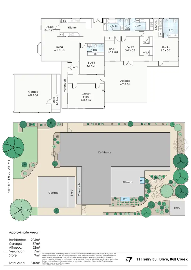 Floorplan of Homely house listing, 11 Henry Bull Drive, Bull Creek WA 6149