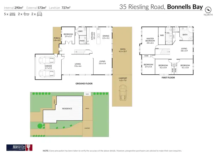 Floorplan of Homely house listing, 35 Riesling Rd, Bonnells Bay NSW 2264