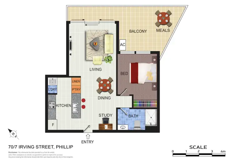 Floorplan of Homely apartment listing, 70/7 Irving Street, Phillip ACT 2606