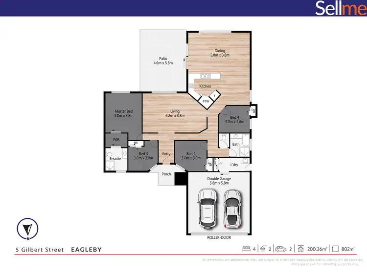 Floorplan of Homely house listing, 5 Gilbert Street, Eagleby QLD 4207
