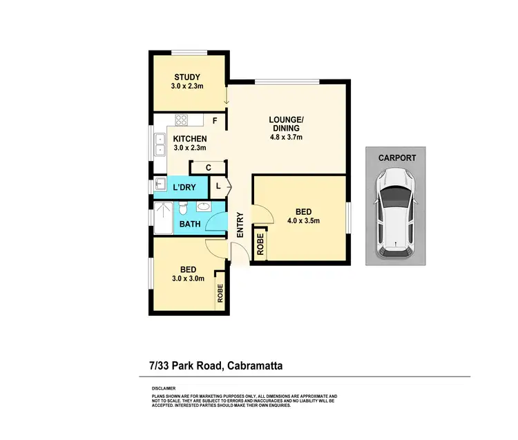 Floorplan of Homely unit listing, 7/33 Park Road, Cabramatta NSW 2166