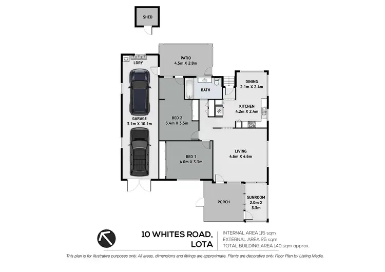 Floorplan of Homely house listing, 10 Whites Road, Manly West QLD 4179