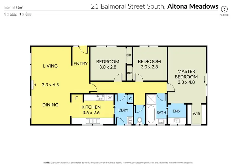 Floorplan of Homely house listing, 21 Balmoral Street South, Altona Meadows VIC 3028