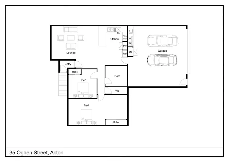 Floorplan of Homely house listing, 35 Ogden Street, Acton TAS 7320