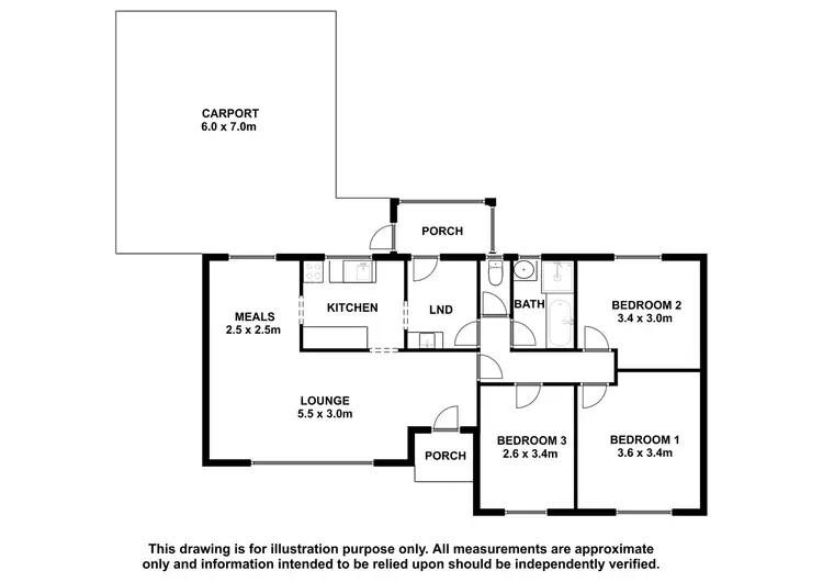 Floorplan of Homely house listing, 7 Underwood Avenue, Mount Gambier SA 5290