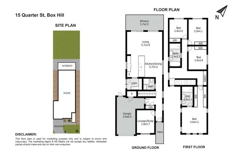 Floorplan of Homely house listing, 15 Quarter St, Box Hill NSW 2765