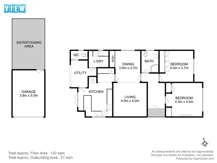 Floorplan of Homely house listing, 14 Garden Road, Moonah TAS 7009