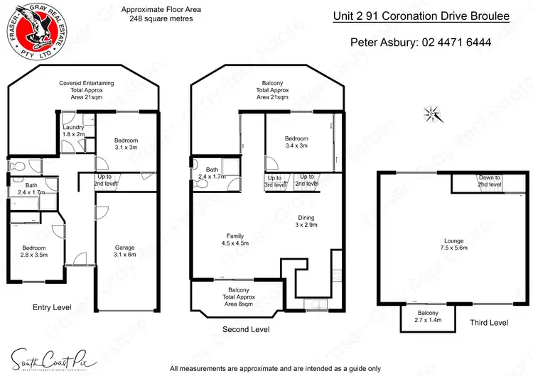 Floorplan of Homely townhouse listing, 2/91 Coronation Drive, Broulee NSW 2537