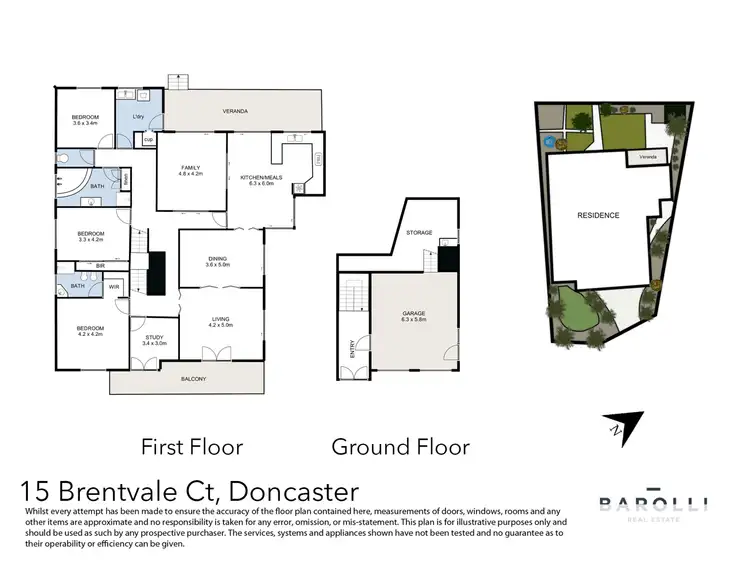 Floorplan of Homely house listing, 15 Brentvale Court, Doncaster VIC 3108