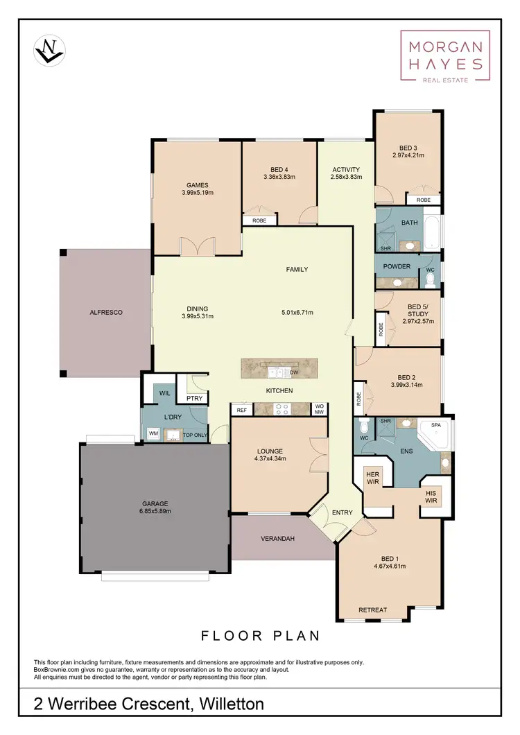 Floorplan of Homely house listing, 2 Werribee Crescent, Willetton WA 6155