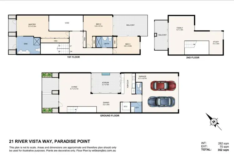 Floorplan of Homely villa listing, 21 River Vista Way, Paradise Point QLD 4216