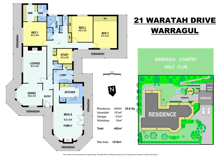 Floorplan of Homely house listing, 21 Waratah Drive, Warragul VIC 3820
