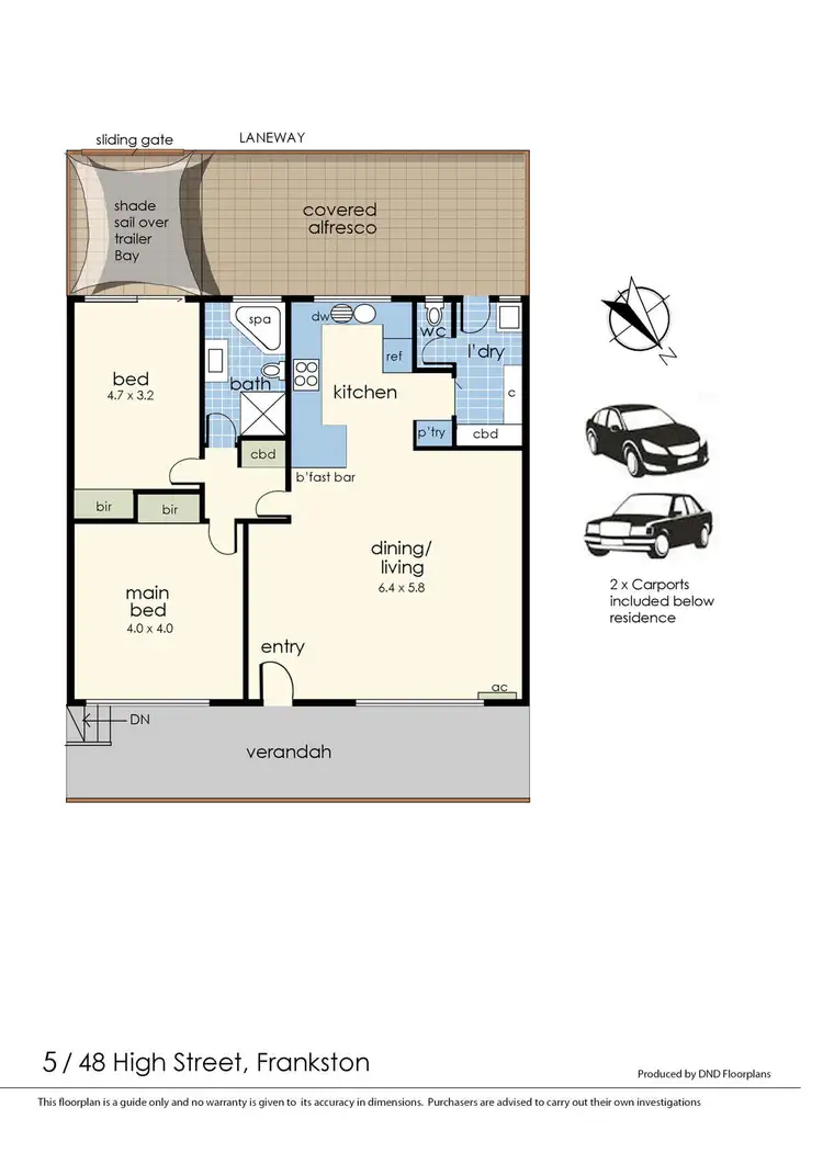 Floorplan of Homely unit listing, 5/48 High Street, Frankston VIC 3199