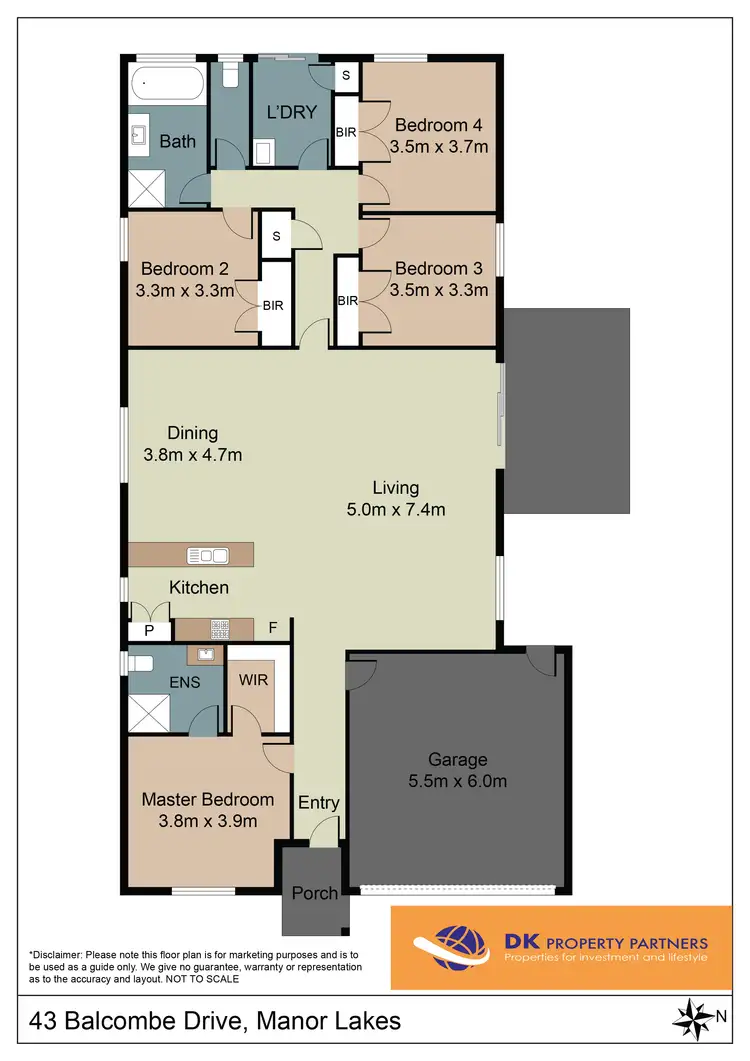 Floorplan of Homely house listing, 43 Balcombe Drive, Wyndham Vale VIC 3024