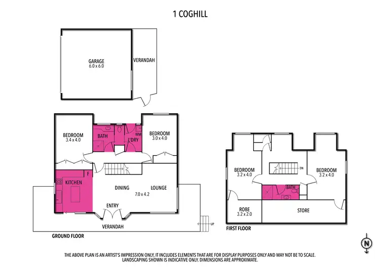 Floorplan of Homely house listing, 1 COGHILL STREET, Yarrawonga VIC 3730