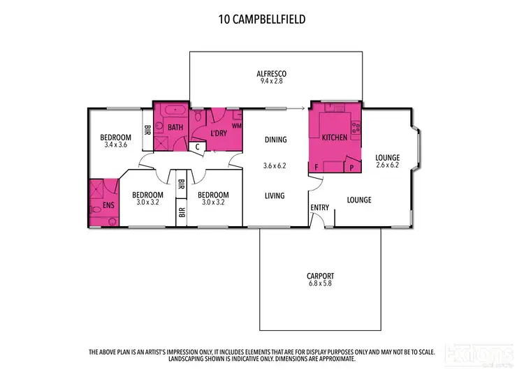 Floorplan of Homely house listing, 10 Campbellfield Drive, Yarrawonga VIC 3730