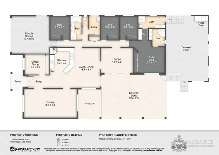 Floorplan of Homely house listing, 12-14 Woodend Court, Park Ridge QLD 4125