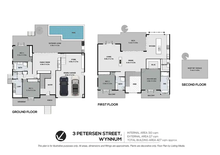 Floorplan of Homely house listing, 3 Petersen Street, Wynnum QLD 4178