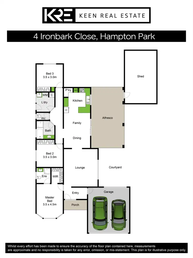 Floorplan of Homely house listing, 4 Ironbark Close, Hampton Park VIC 3976