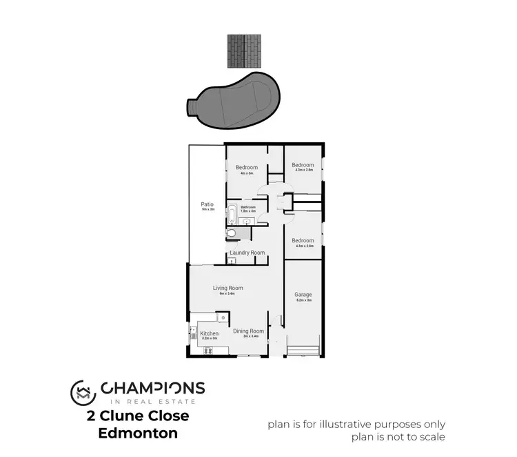 Floorplan of Homely house listing, 2 Clune Court, Edmonton QLD 4869