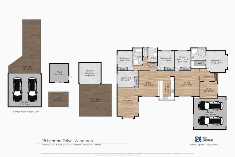 Floorplan of Homely house listing, 18 Lennon Drive, Windaroo QLD 4207