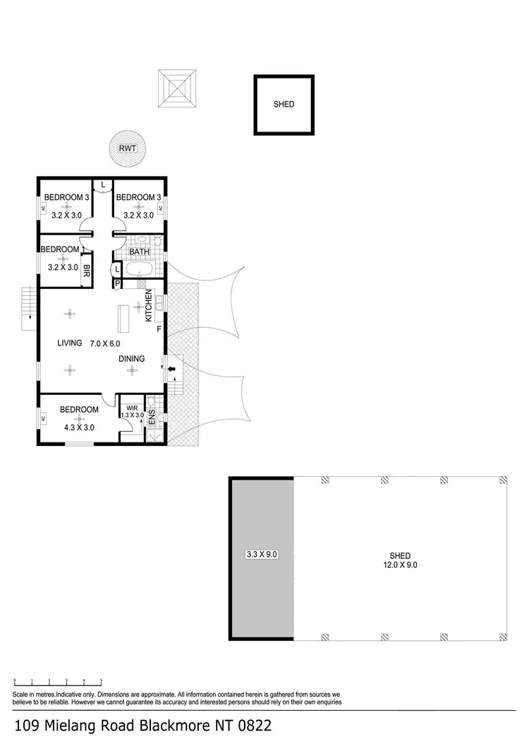Floorplan of Homely house listing, 109 Mielang Road, Blackmore NT 822