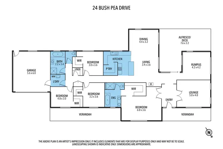 Floorplan of Homely house listing, 24 BUSH PEA DRIVE, Seymour VIC 3660