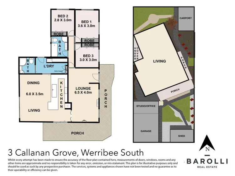 Floorplan of Homely house listing, 3 Callanan Grove, Werribee South VIC 3030