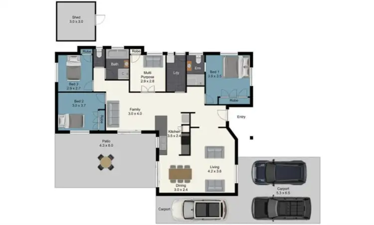 Floorplan of Homely house listing, 7 Junee Street, Redland Bay QLD 4165