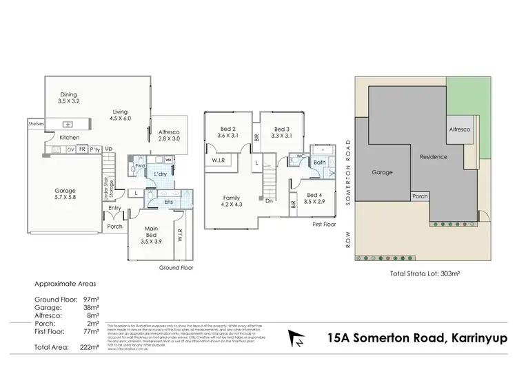 Floorplan of Homely house listing, 15A Somerton Road, Karrinyup WA 6018